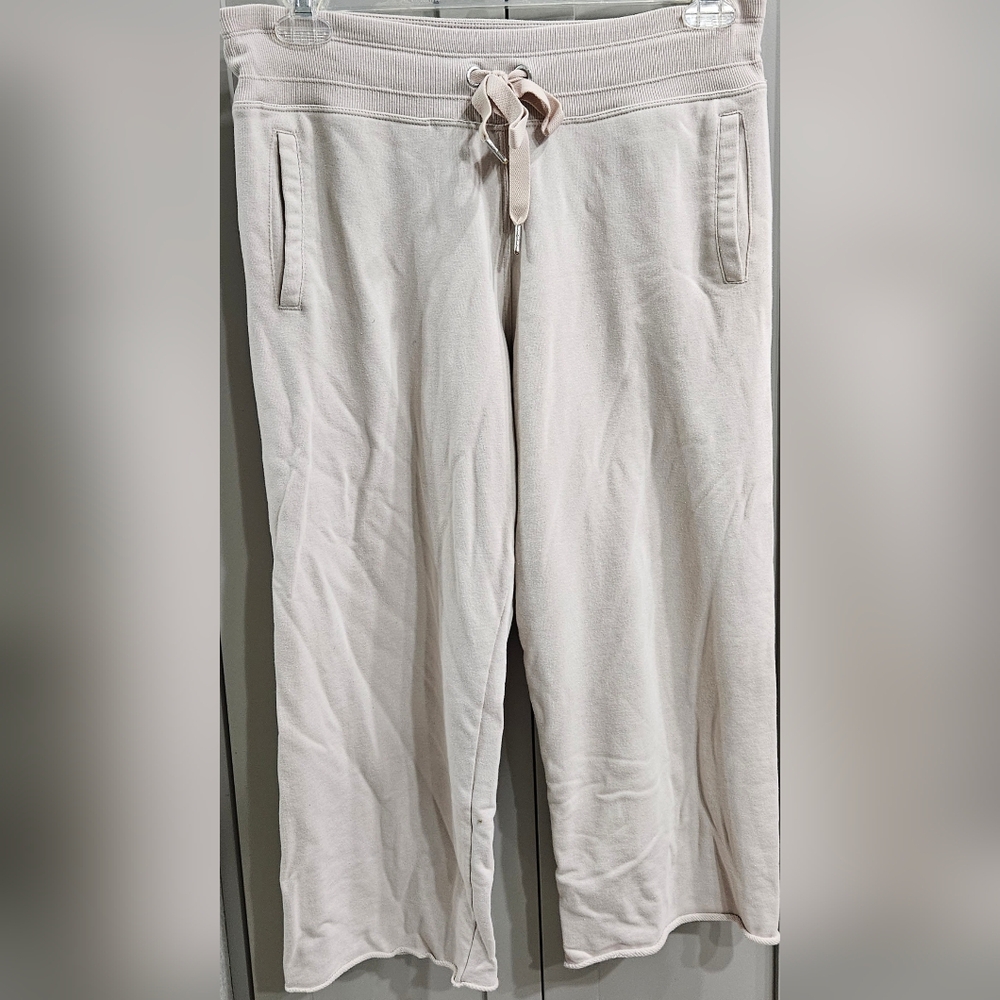 Calvin Klein Performance Khaki Cream Women's Jogger Sweatpants - Large